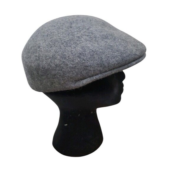 Conte of Florence Hat Gray Flat Cabbie Peaky Blinder Newsboy Felted Wool Medium - Picture 10 of 12